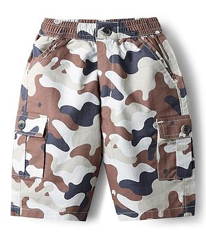 Dapper Dudes Camouflage Printed Shorts - Grey