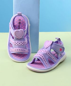 Cute Walk by Babyhug Velcro Closure Sandals - Purple