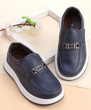 Cute Walk by Babyhug Slip On Loafer with Applique - Navy Blue