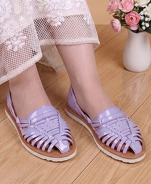 Pine Kids Slip On Mojaris - Purple
