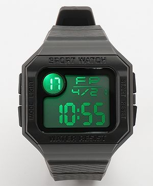 Babyhug Free Size Digital Watch - Dark Grey