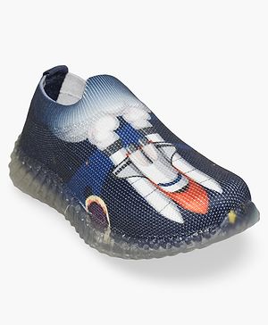 Priaansha Kids Space Shuttle Designed Uniage Collection LED Shoes - Multi Colour