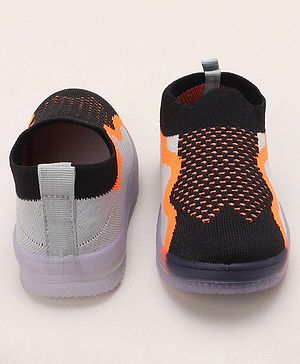 Priaansha Kids Colour Blocked Uniage Collection LED Shoes - Grey