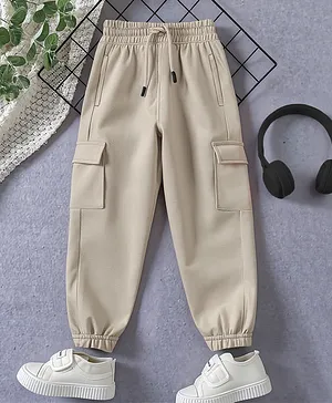Trampoline Terry Knit Solid Cargo
                              Joggers - Beige