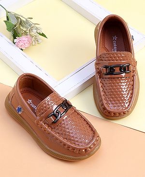Cute Walk by Babyhug Slip on Party Wear Loafer - Brown