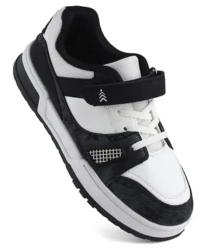 Pine Kids Sneaker Shoes With Velcro Closure -
                      Black