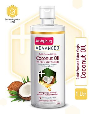 Babyhug Advanced Cold-Pressed Virgin Coconut Oil - 1 Ltr