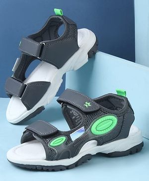 Cute Walk by Babyhug Sandals with Velcro Closure - Grey