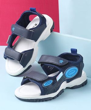Cute Walk by Babyhug Sandals with Velcro Closure - Navy Blue