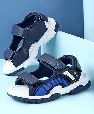 Cute Walk by Babyhug Sandals With Velcro Closure - Navy Blue