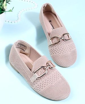 Cute Walk by Babyhug Slip On Solid Ballerina - Beige