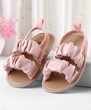 Cute Walk by Babyhug Booties  with Back Strap - Pink
