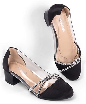 Pine Kids Slip On Embellished Ballerina - Black