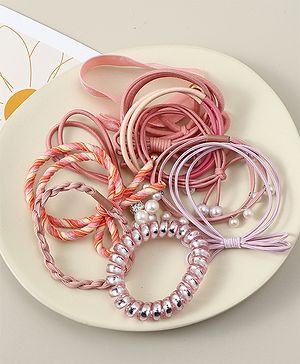 Pine Kids Hair Rubber Bands Pack of 11 - Multicolor