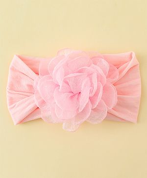 Babyhug  Headband with Floral Applique - Pink