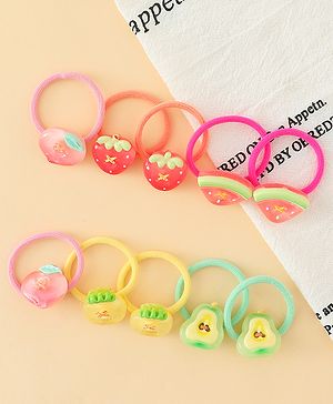 Babyhug Hair Rubber Bands Pack of 12 - Multicolor
