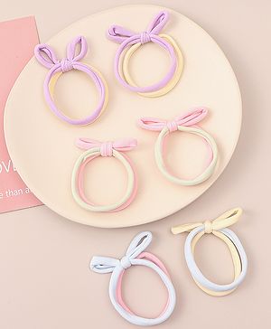 Pine Kids Hair Rubber Bands  Free Size Pack of 3 - Multicolor