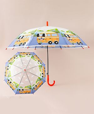 Babyhug Bus Printed Umbrella - Multicolor