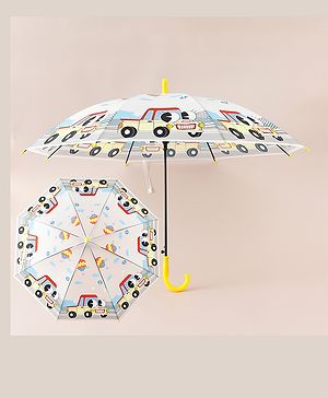 Babyhug Car Printed Umbrella - Multicolor
