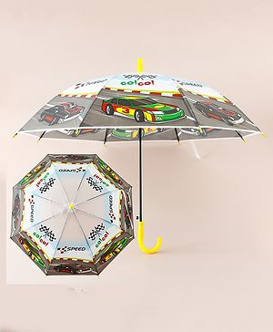 Babyhug Car Printed Umbrella - Multicolor
