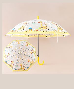 Babyhug Jungle Theme Printed Umbrella - Multicolor