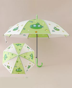 Babyhug Free Size Umbrella with Sea Life Theme Print - Green