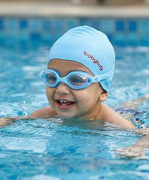 Babyhug Free Size Swimming Set - Sky Blue