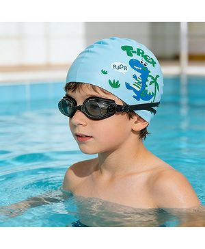 Babyhug Free Size Swimming Set Dinosaur - Light Blue