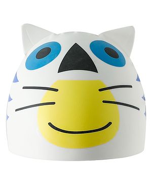 Babyhug Fish Shaped Swimming Cap Free Size - White