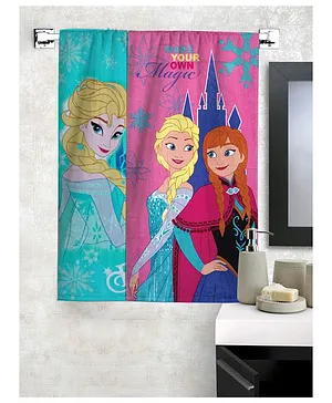 Athom Trendz Disney Princess & Frozen Theme Bath Towel Combo of 2 - Pink Sea Green