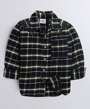 The Sandbox Clothing Co Cotton Woven Full Sleeves Checked Shirt  - Black
