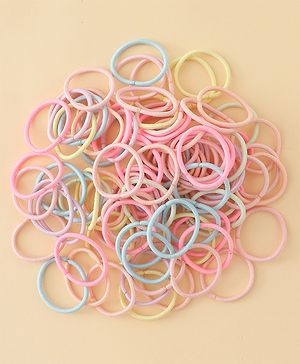 Babyhug Free Size Hair Rubber Bands Pack of 100 - Multicolor