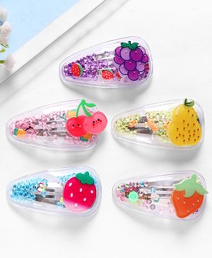 Babyhug  Free Size  Snap Clips with Applique Pack of 5  -  Multicolor