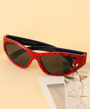 Babyhug Sunglasses with Spiderman Theme Print  - Red