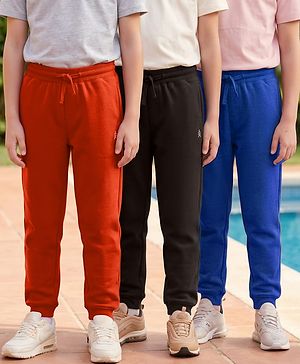 Pine Kids Knit Full Length Solid Lounge Pants Pack of 3 (Color May Vary)
