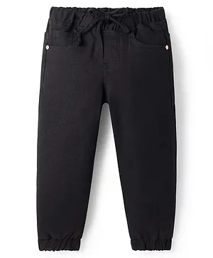 Babyhug
                              Full Length Washed Denim Joggers With
                              Stretch - Black