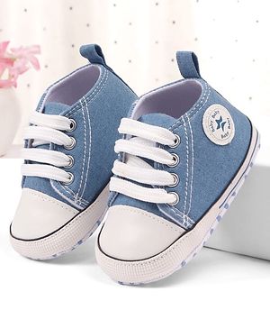 Cute Walk by Babyhug Slip On Booties - Blue