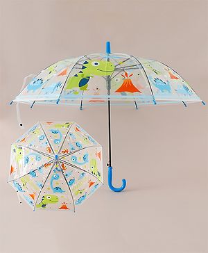 Babyhug Free Size Dino Printed Umbrella - Blue
