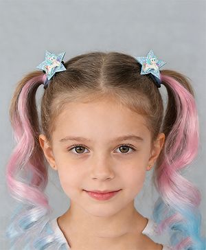 Babyhug Free Size Bow & Butterfly Clips Pack of 2 - Blue