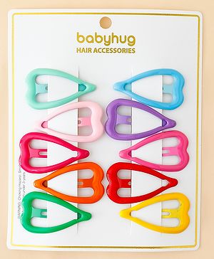 Babyhug Free Size Snap Clips Pack of 10 - Multicolor