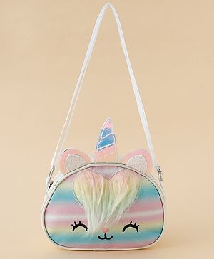 Babyhug Sling Bag with Unicorn Design - Multicolor