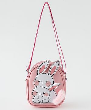 Babyhug Free Size Sling Bag With Bunny Design - Pink