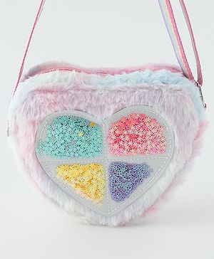 Babyhug Free Size Sling Bag With Heart Design - Multicolour