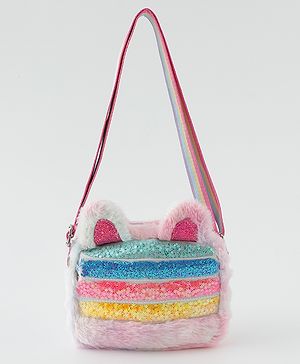 Babyhug Free Size Sling Bag With Glitter Detailing - Multicolour