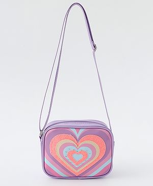 Babyhug Free Size Sling Bag With Hearts Design - Multicolor