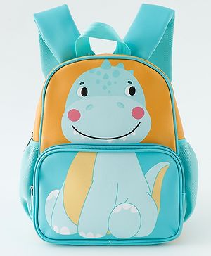 Babyhug Free Size Fashion Backpacks With Dino Design - Yellow & Blue
