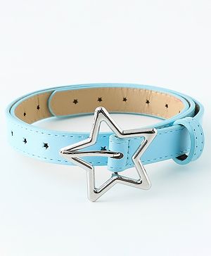 Pine Kids Belts with Star Shaped Buckle - Light Blue