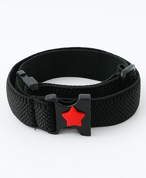 Babyhug Belt with Star on Buckle - Black