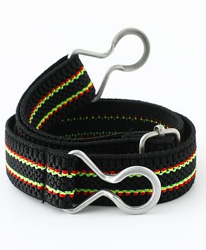 Babyhug Striped Belt - Black
