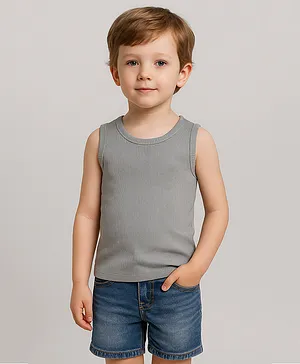 Sportking Knit Sleeveless Solid Thermal Vest
                      - Grey